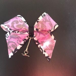 Mini cheer bow key chain